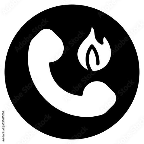 hotline glyph icon