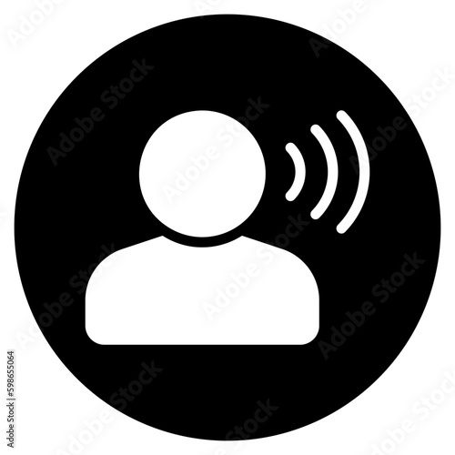 voice glyph icon