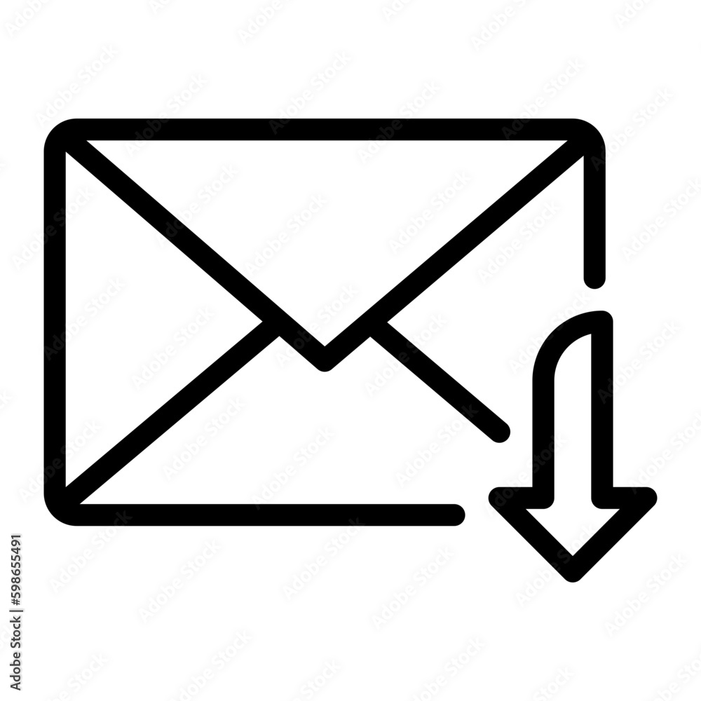 inbox line icon inbox line icon