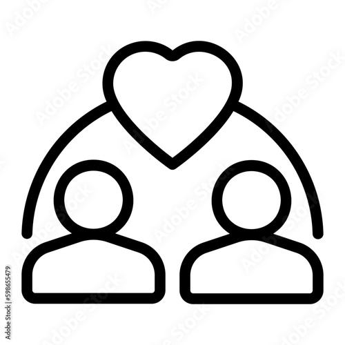 empathy line icon