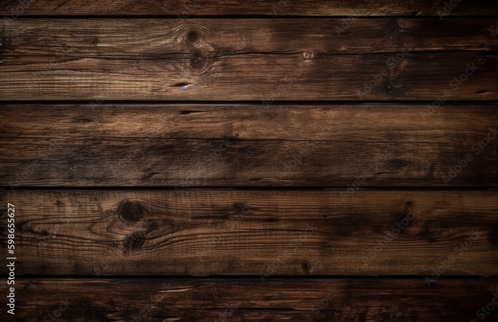 Dark wooden wood background, generative ai Dark wooden wood background, generative ai