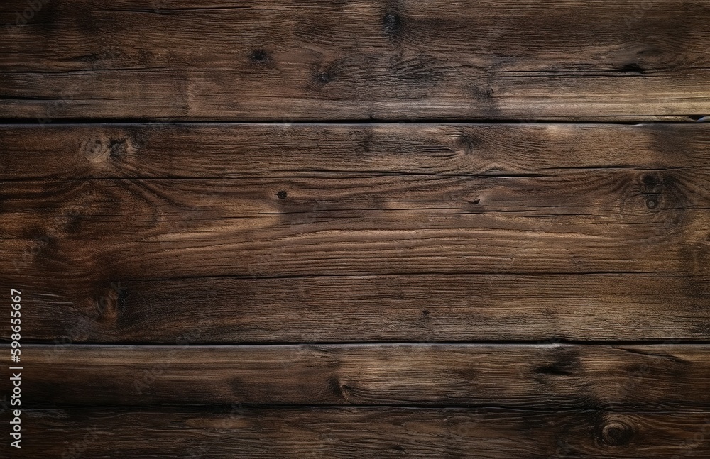 Dark wooden wood background, generative ai Dark wooden wood background, generative ai