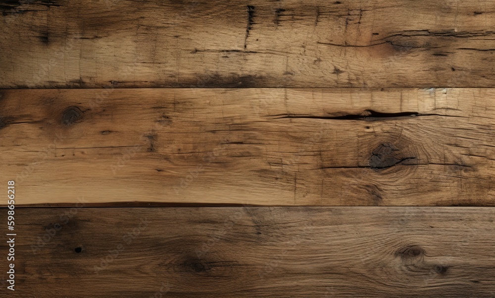 Fototapeta premium Dark wooden wood background, generative ai