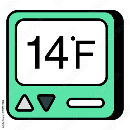 A creative design icon of thermostat 