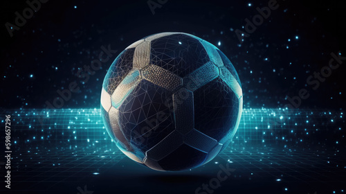 a football. sport concept background. Generative AI