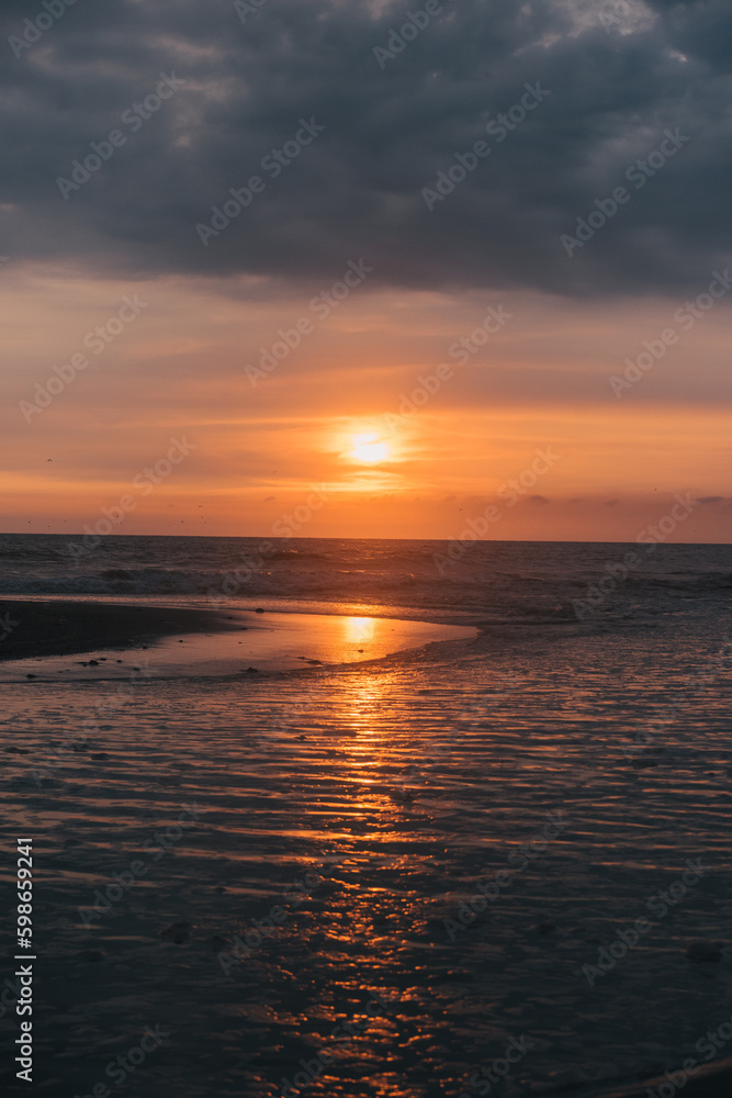 sunset at the beach