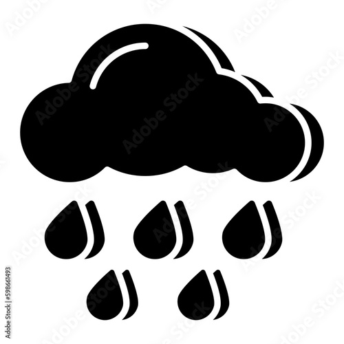 Rainfall icon in perfect design