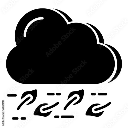 A perfect design icon of windstorm 