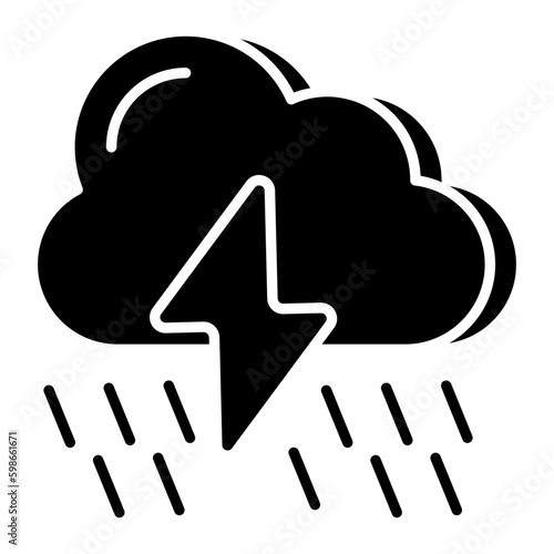 Rainfall icon in perfect design