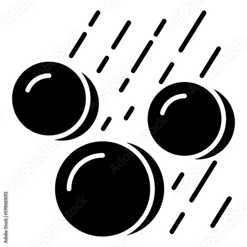Hailstorm icon in perfect design