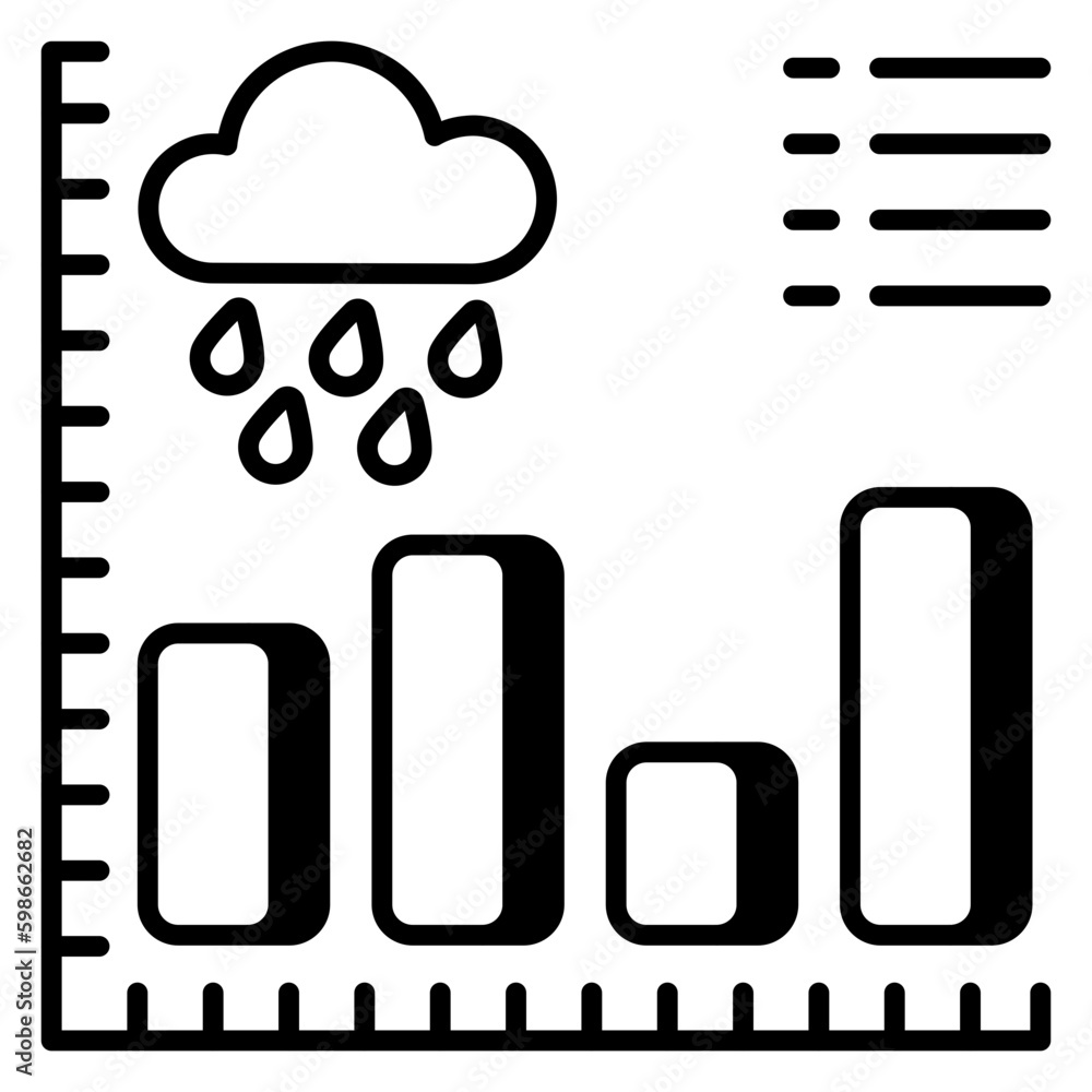 A unique design icon of weather analytics A unique design icon of weather analytics