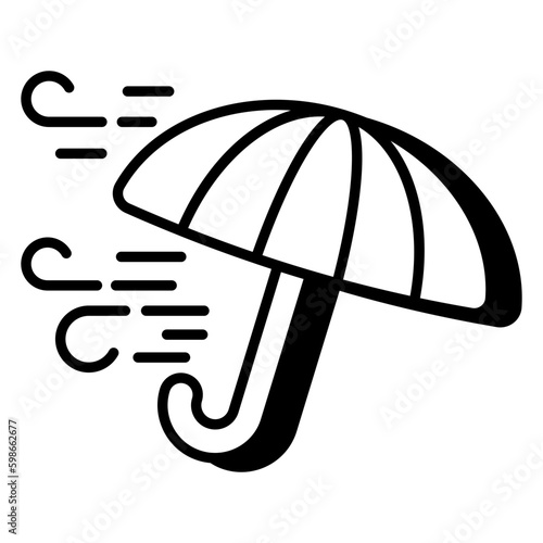 A perfect design icon of windstorm 