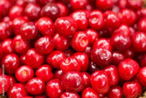 cherry texture at close up