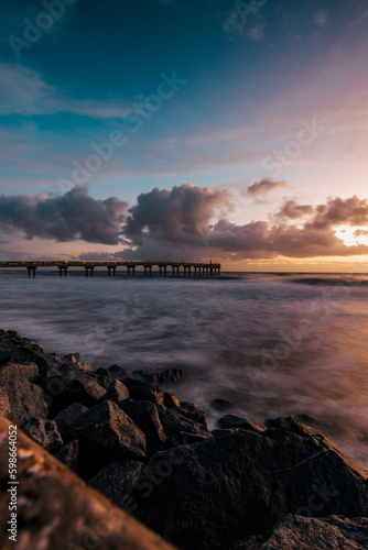 Pier at sunrise