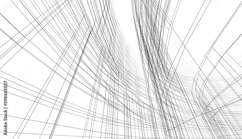 Abstract architecture background 3d illustration Abstract architecture background 3d illustration