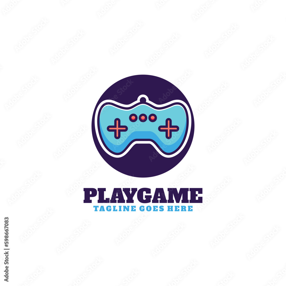 Play game logo design vector illustration Play game logo design vector illustration