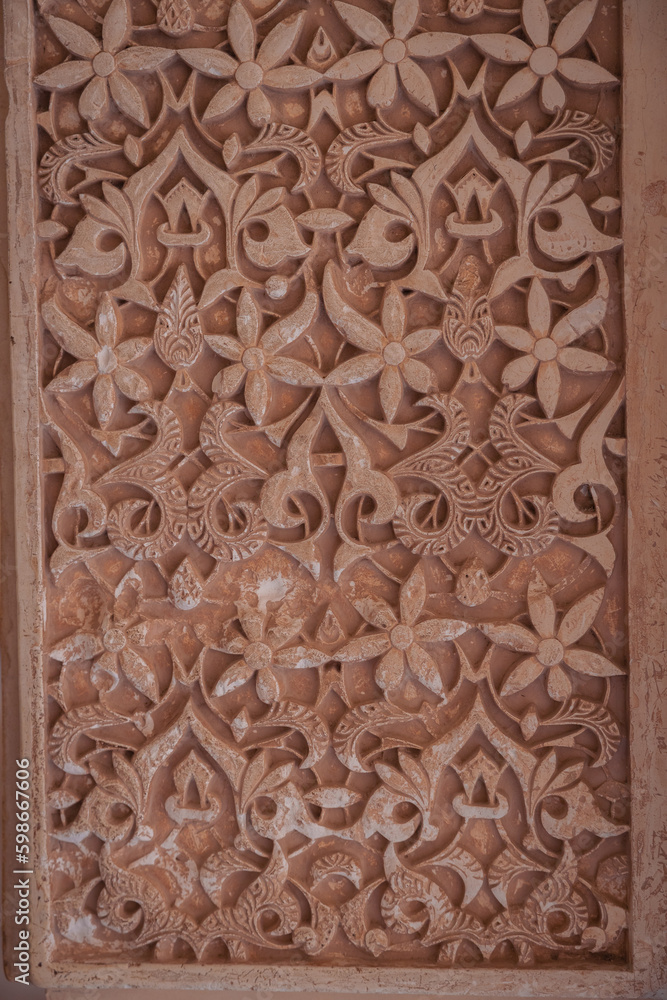 detail of the door of a church