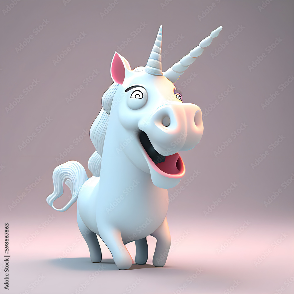 Credible_Unicorn_smiling_volumetric_lighting_sharp_lines