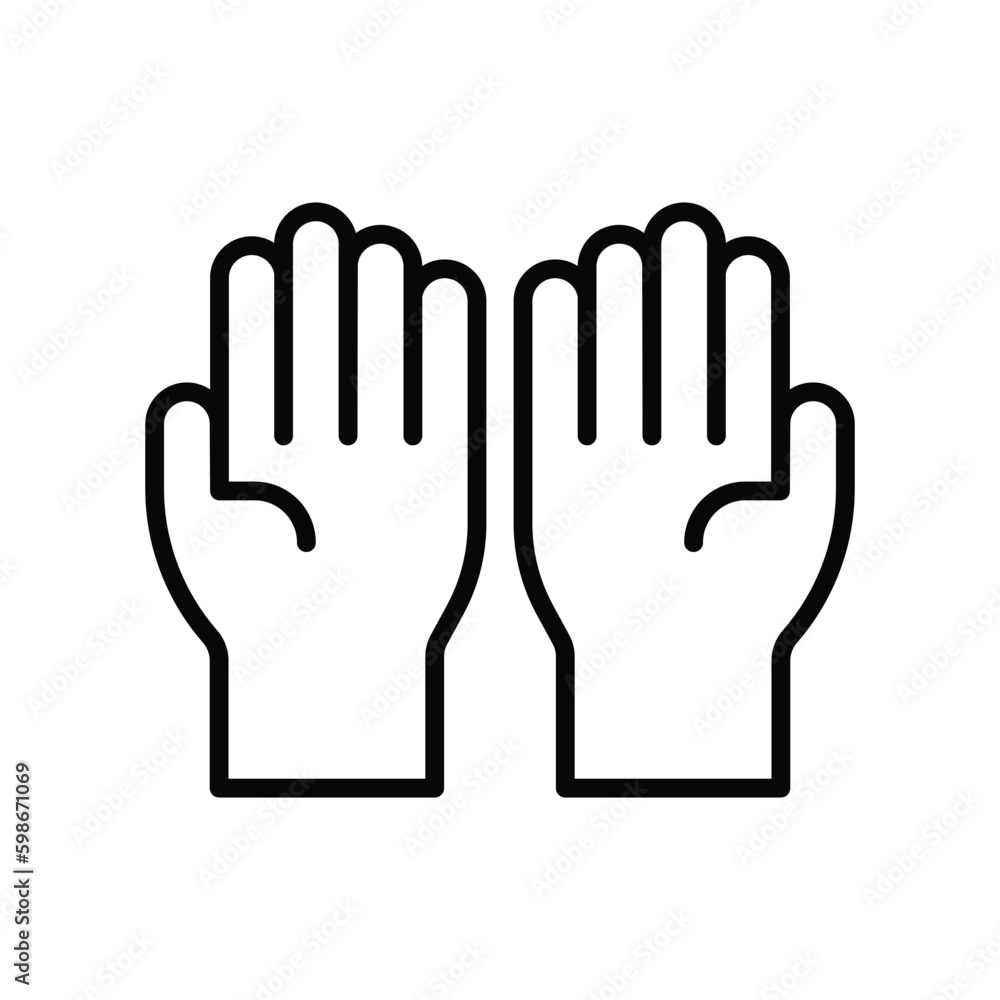 Gloves icon vector on trendy design Gloves icon vector on trendy design
