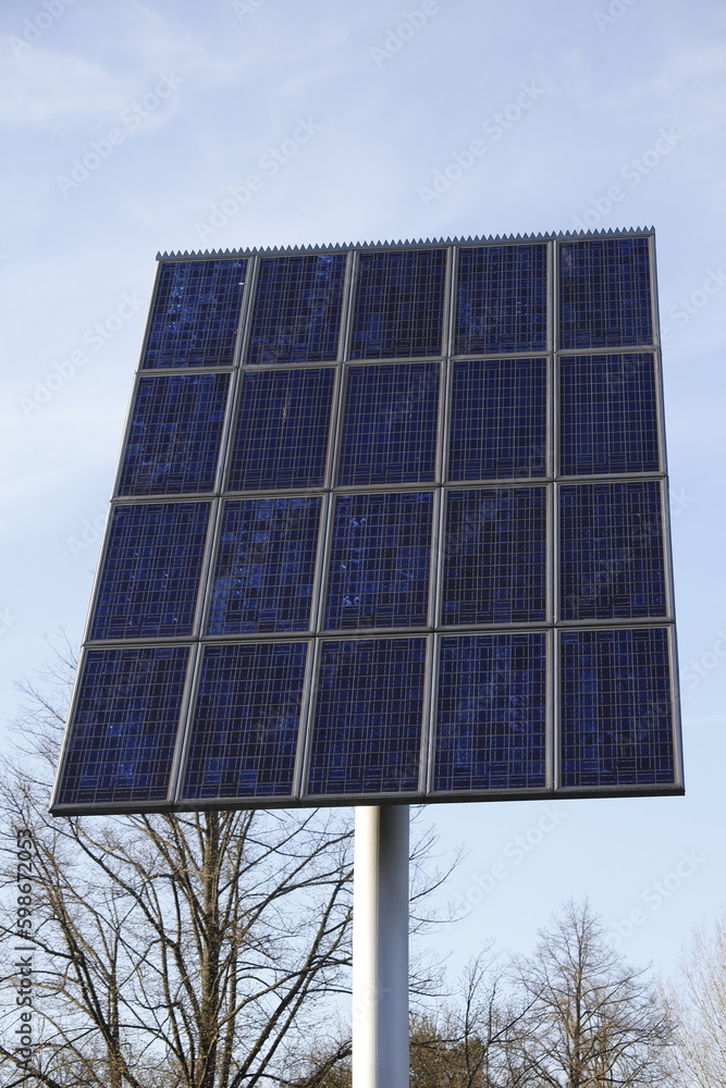 Obraz premium Solarpanel, senkrecht freistehend