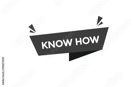 know how vectors.sign label bubble speech know how
