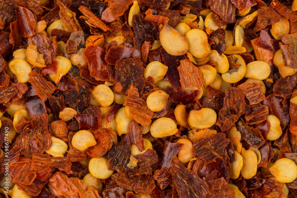 Pile of a crushed red pepper Pile of a crushed red pepper