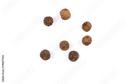 Black pepper isolated on white background