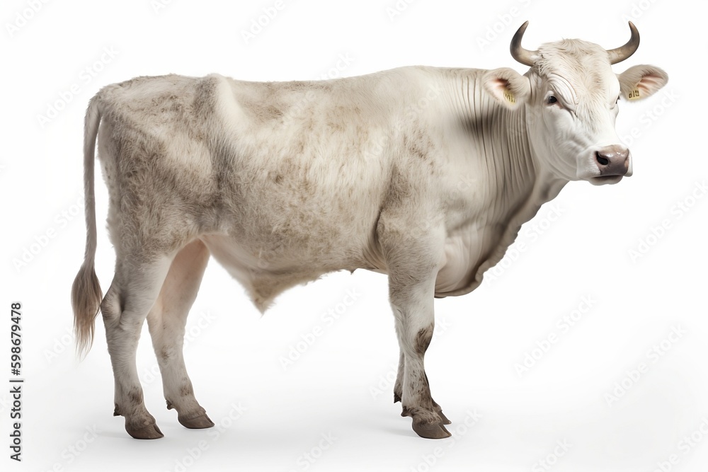 cow isolated on white background