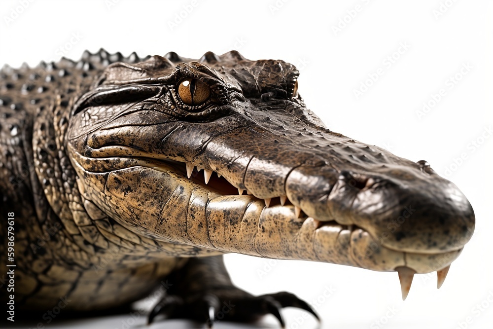 Obraz premium crocodile isolated on white background