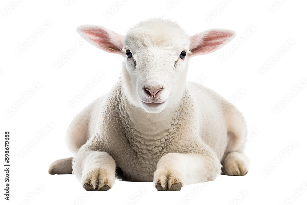 sheep isolated on white background sheep isolated on white background