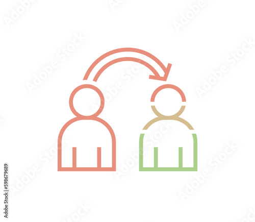 Convincing, persuading icon, pictogram. Editable vector illustration
