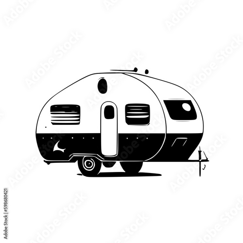 Camper - High Quality Vector Logo - Vector illustration ideal for T-shirt graphic