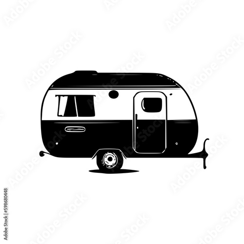 Camper - High Quality Vector Logo - Vector illustration ideal for T-shirt graphic