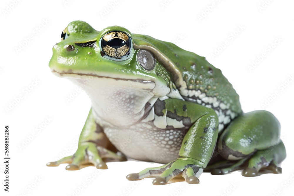 Obraz premium frog on white background