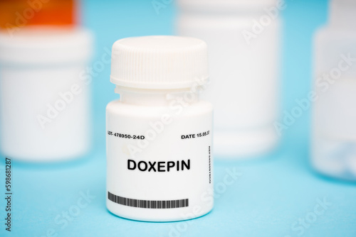 Doxepin medication In plastic vial