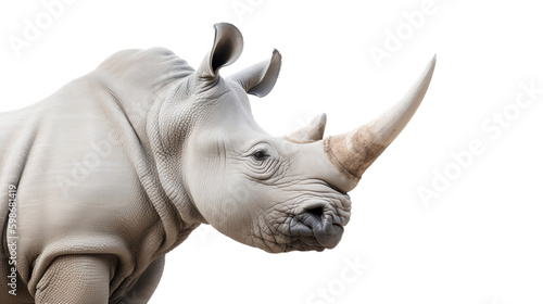 rhino isolated on white background