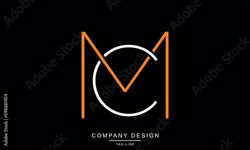 CM, MC, Abstract Letters Logo monogram