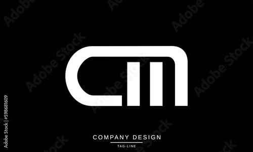 CM, MC, Abstract Letters Logo monogram
