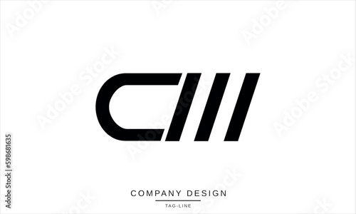 CM, MC, Abstract Letters Logo monogram