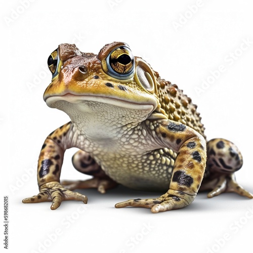 Frog isolated on white background (Generative AI)