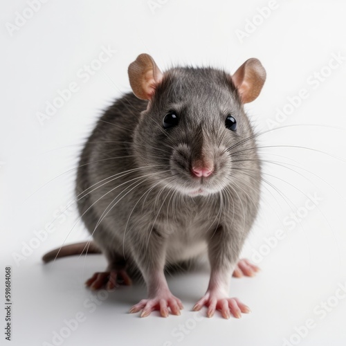 rat on white background