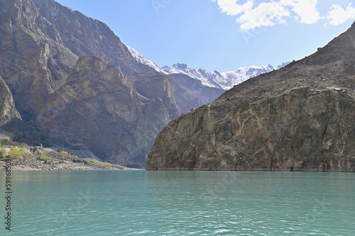 Turquoise Attabad Lake in Gojal Valley, Gilgit-Baltistan, Pakistan