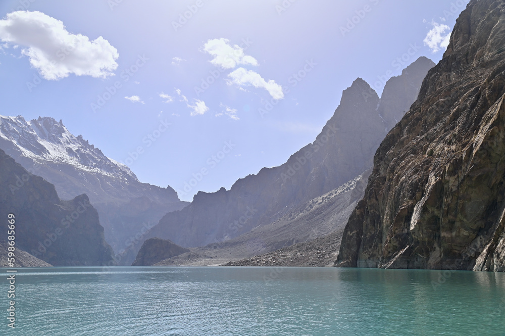 Attabad Lake in Hunza, Gilgit-Baltistan, Pakistan