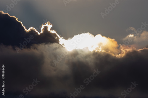 sunset in the mountains