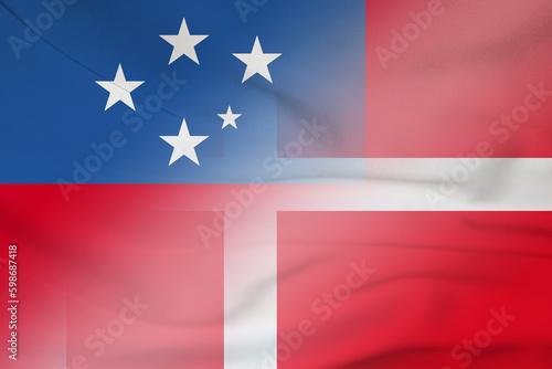 Samoa and Denmark state flag transborder negotiation DNK WSM