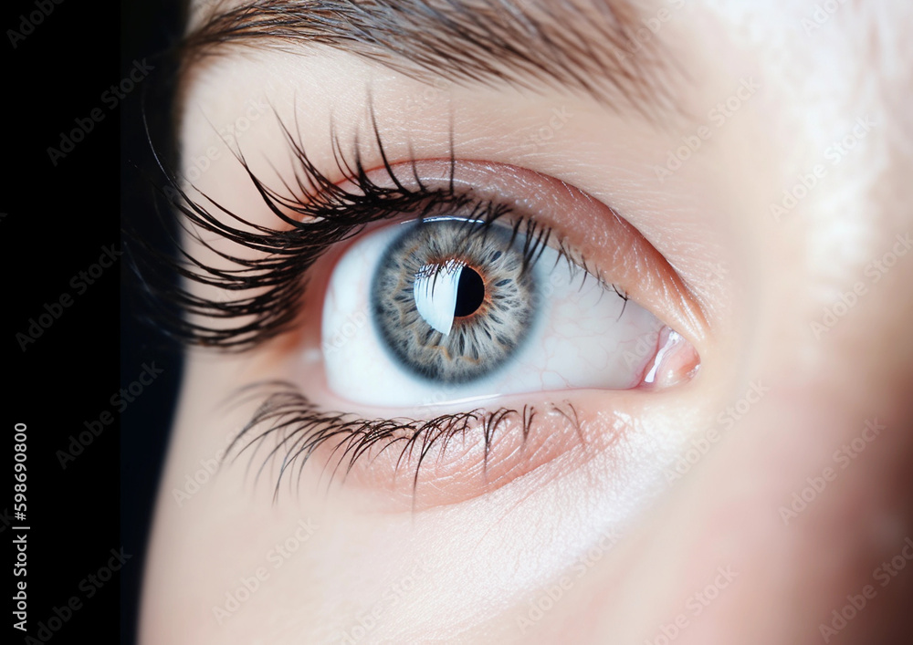 Fototapeta premium beautiful eyes extremely close-up 
