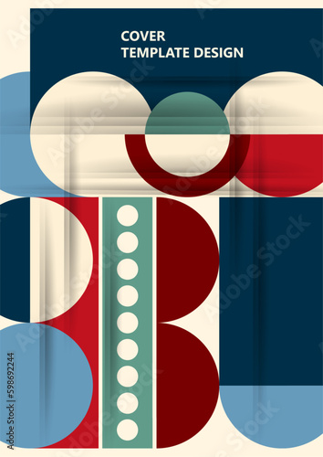 Modern laconic geometric composition for cards, heading, invitation, poster, social networks, publications after publication. Vector