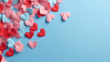 Love (Valentine's day) background or wedding background. Generative Ai