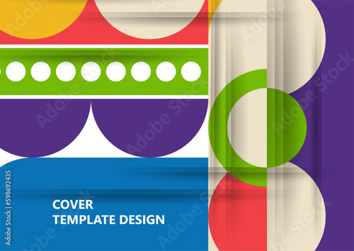 Modern laconic geometric composition for cards, heading, invitation, poster, social networks, publications after publication. Vector