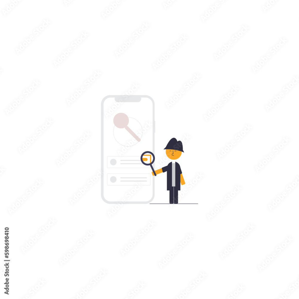 the icon of the person currently using the search application stock photos and vector the icon of the person currently using the search application stock photos and vector